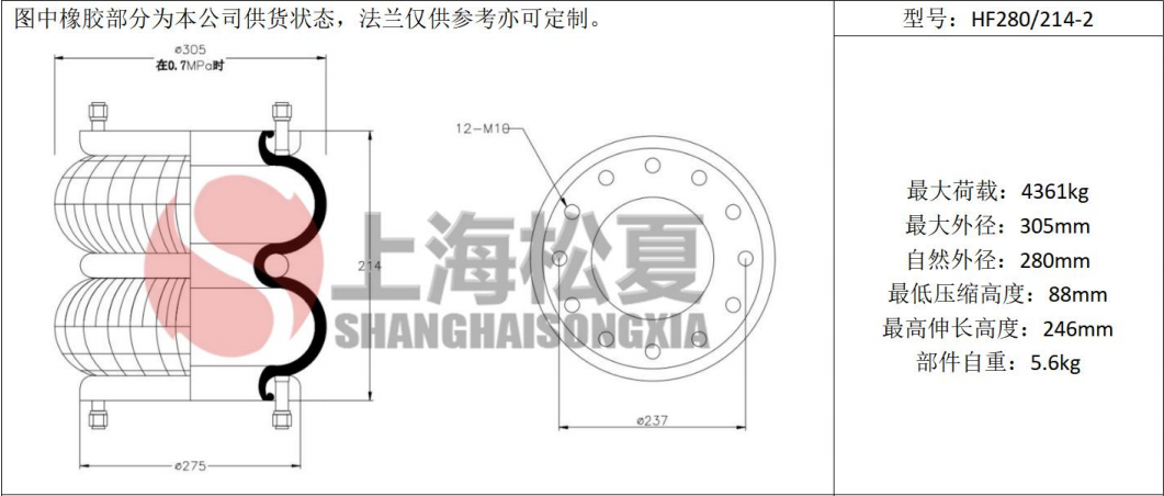拖車用<a href='http://www.njcmzzs.cn/' target='_blank'><u>空氣彈簧</u></a>