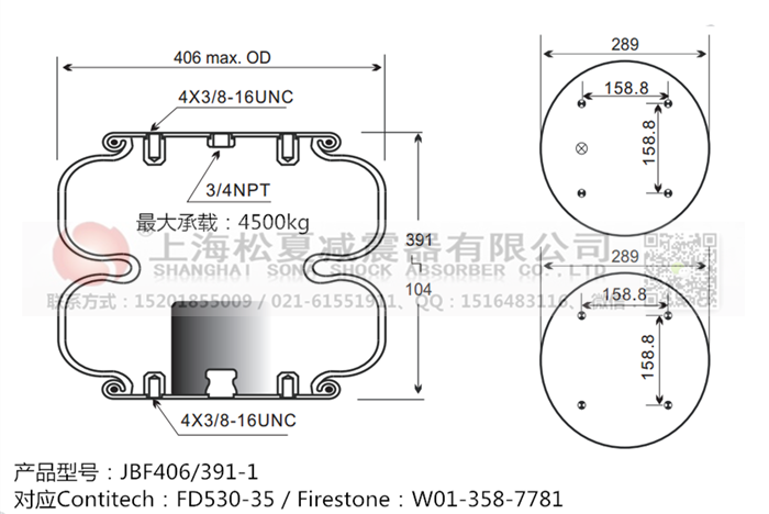 JBF406/391-2橡膠<a href='http://www.njcmzzs.cn/' target='_blank'><u>空氣彈簧</u></a>